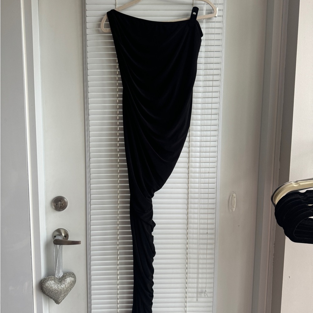 Norma Kamali Diana Gown Black NWT SZ